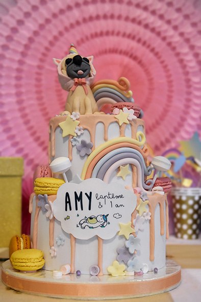 gâteau anniversaire licorne