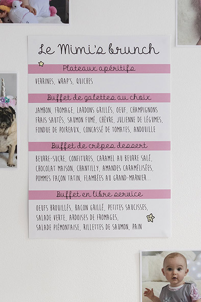 menu baptême