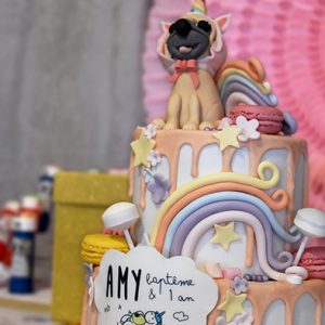 gâteau anniversaire bébé licorne